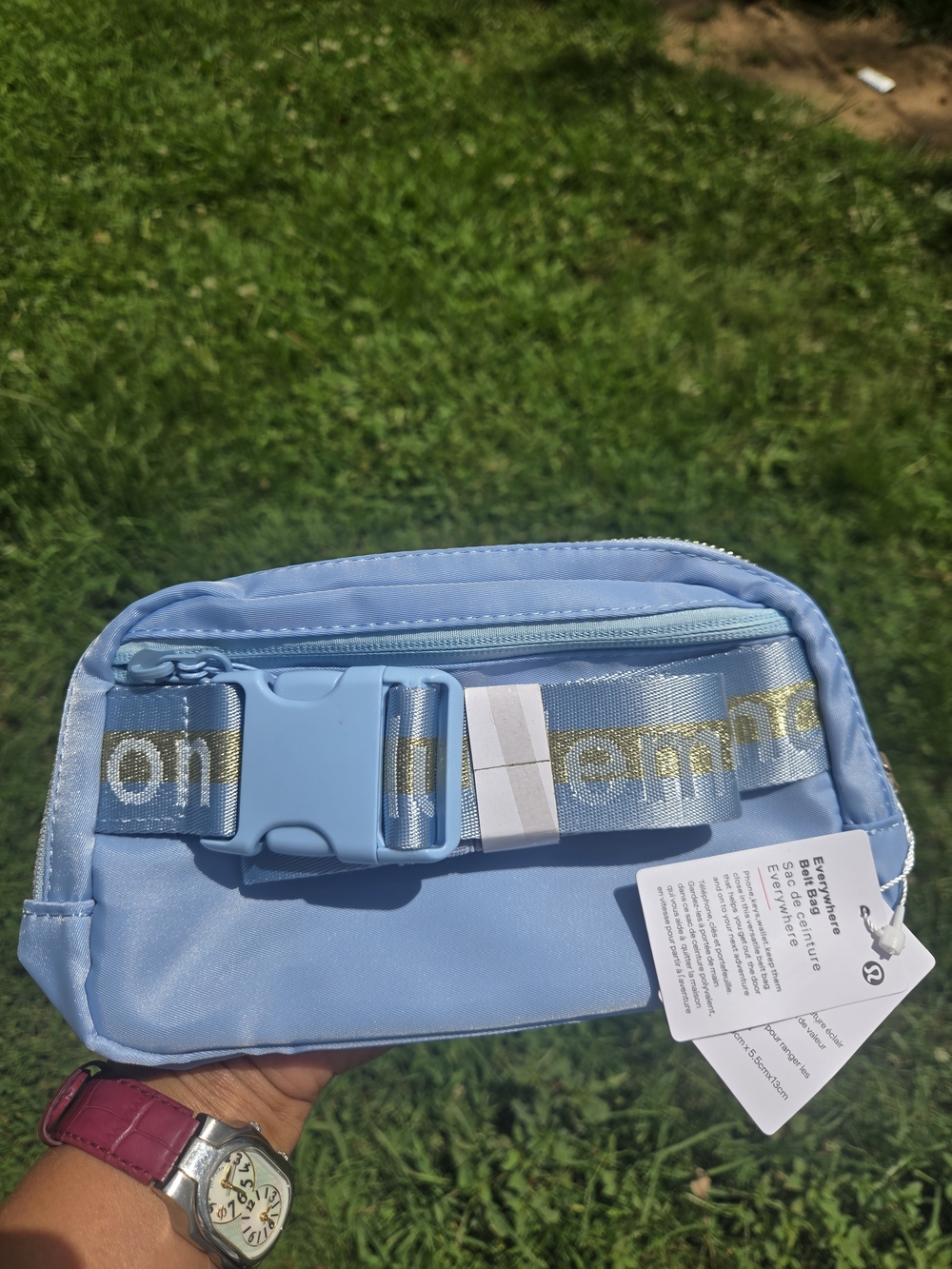 lululemon athletica Light Blue Crossbody Belt Bag 1L